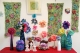 Christmas textile art floral display
