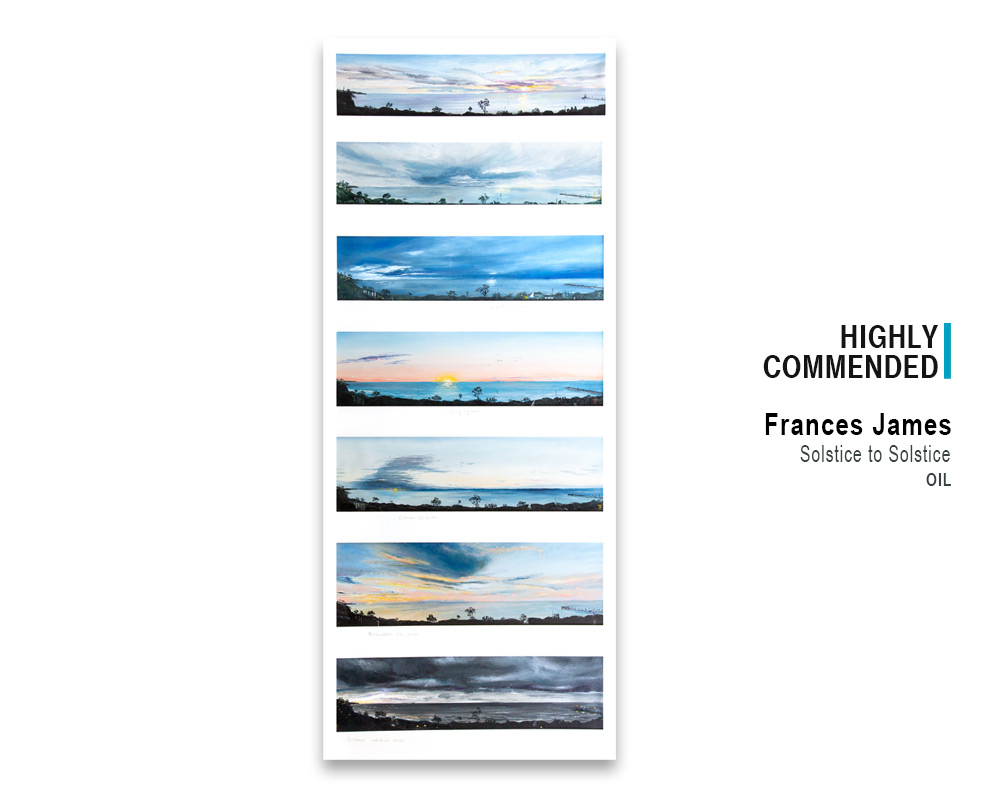 'Solstice to Solstice' oil by Frances James, winner Highly Commended, 2022 Spring Art Show