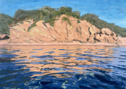 Unfinished acrylic painting by Rick Matear