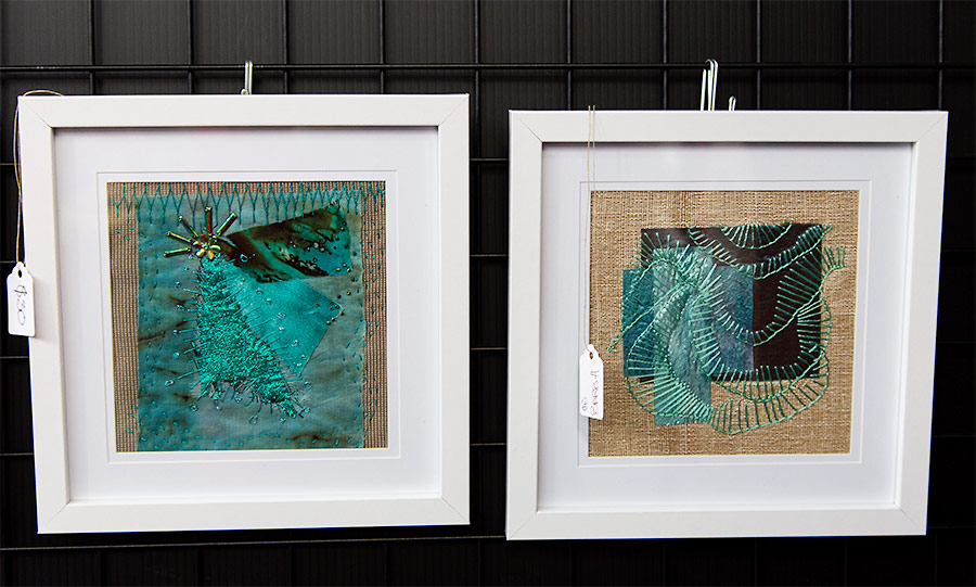 Textile art by Barbara Hawkins Textile art by Barbara Hawkins