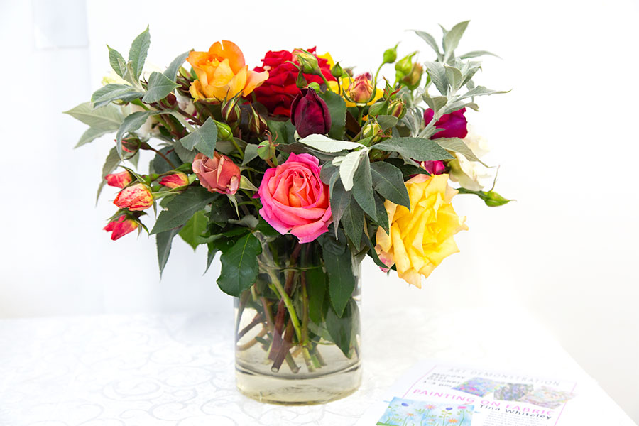 Flowers from Barbara Bosmans, arranged by Shirely Ingram Flowers from Barbara Bosmans, arranged