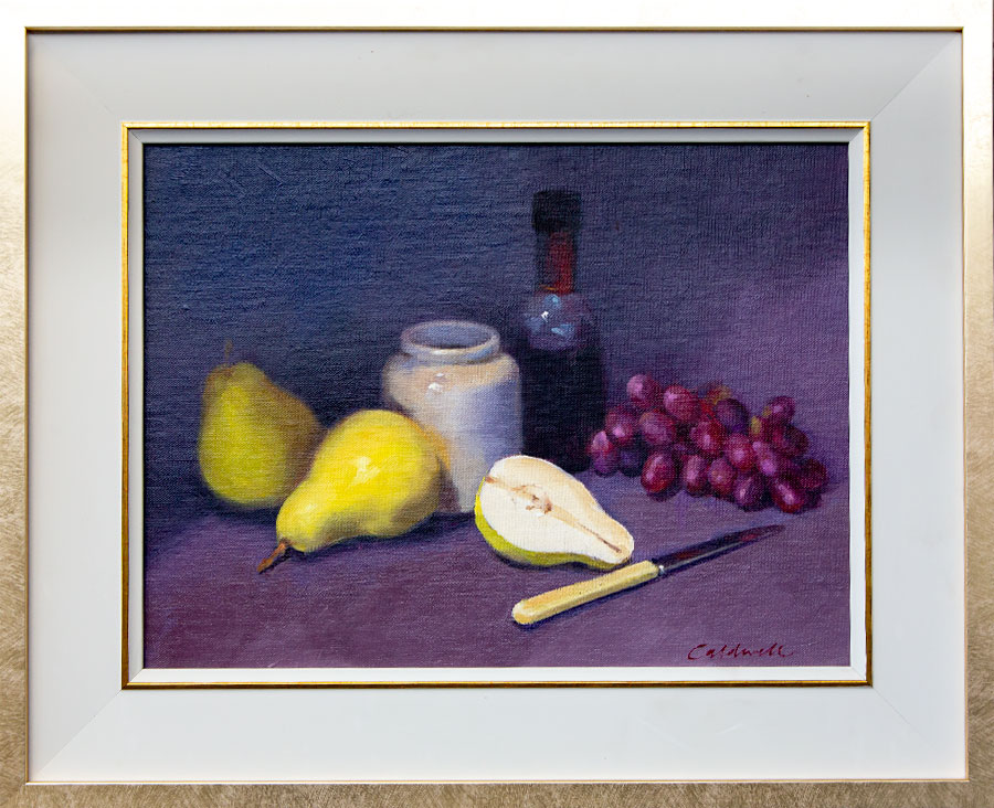 Bill Caldwell- Still Life With Pears – Oil 0n Linen Bill Caldwell- Still Life With Pears - Oil 0n Linen