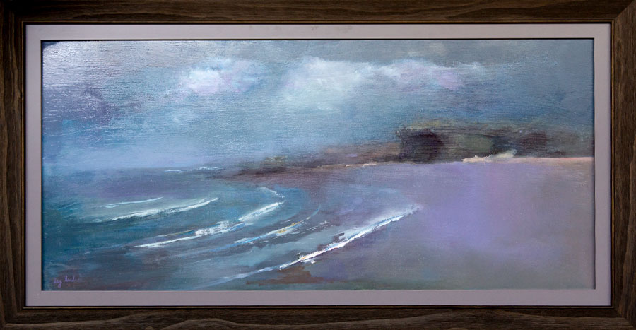 Lulu Clifton Evan – The Beauty of Gunnamatta, a Study – Oil on Board Lulu Clifton Evan - The Beauty of Gunnamatta, a Study - Oil on Board. Moody seascape.