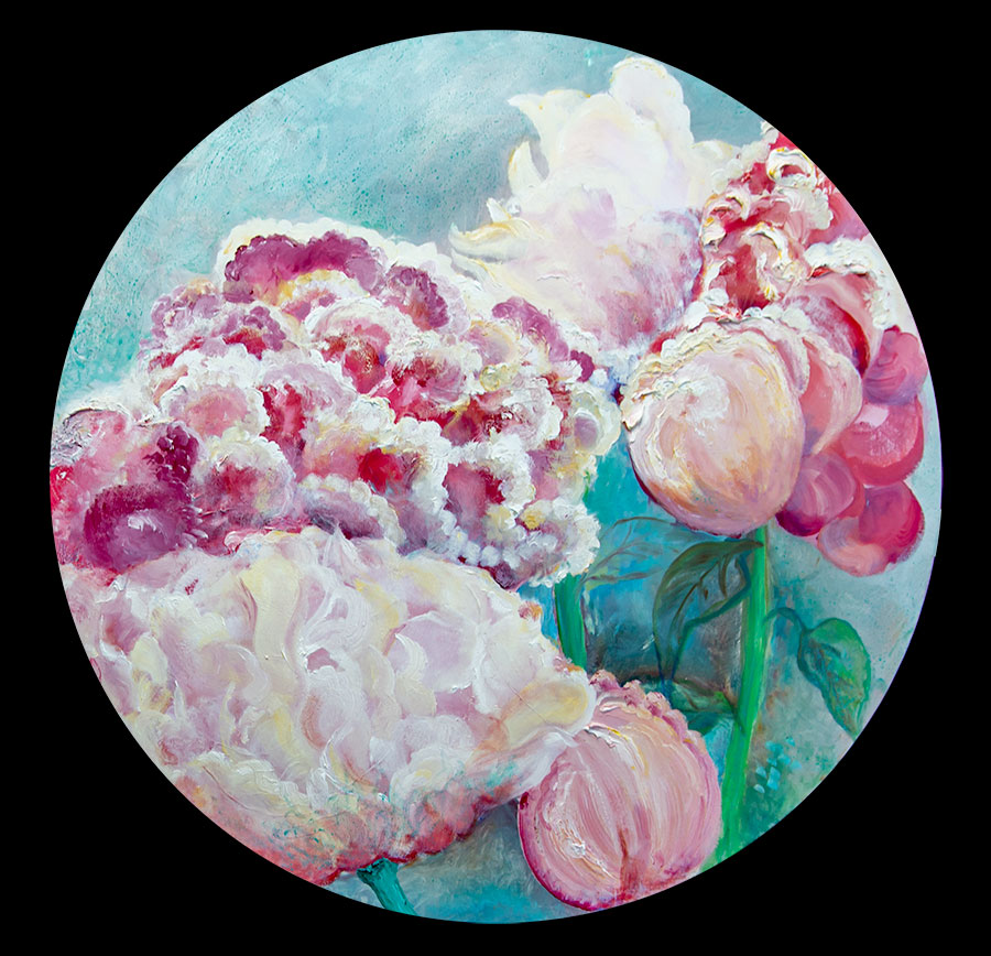Monique Masters – Flower Friends – Oil on Canvas Monique Masters - Flower Friends - Oil on Canvas
