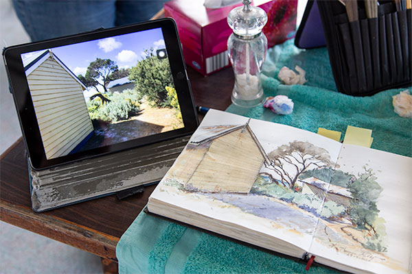 Photo and sketch references.