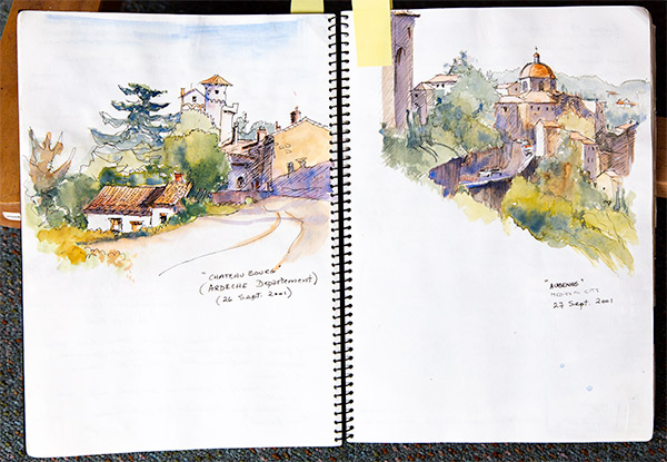Sample travel sketches